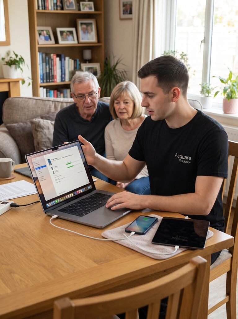 mac, iphone, ipad, apple devices. senior tech support